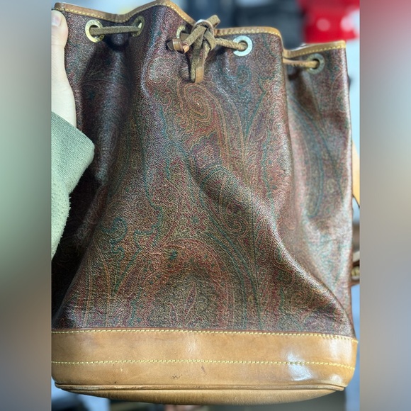 Etro Drawstring Bucket Bag wear & fading inside - Picture 1 of 1